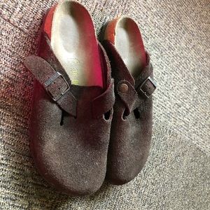 Birkenstock Boston Suede Clogs 38